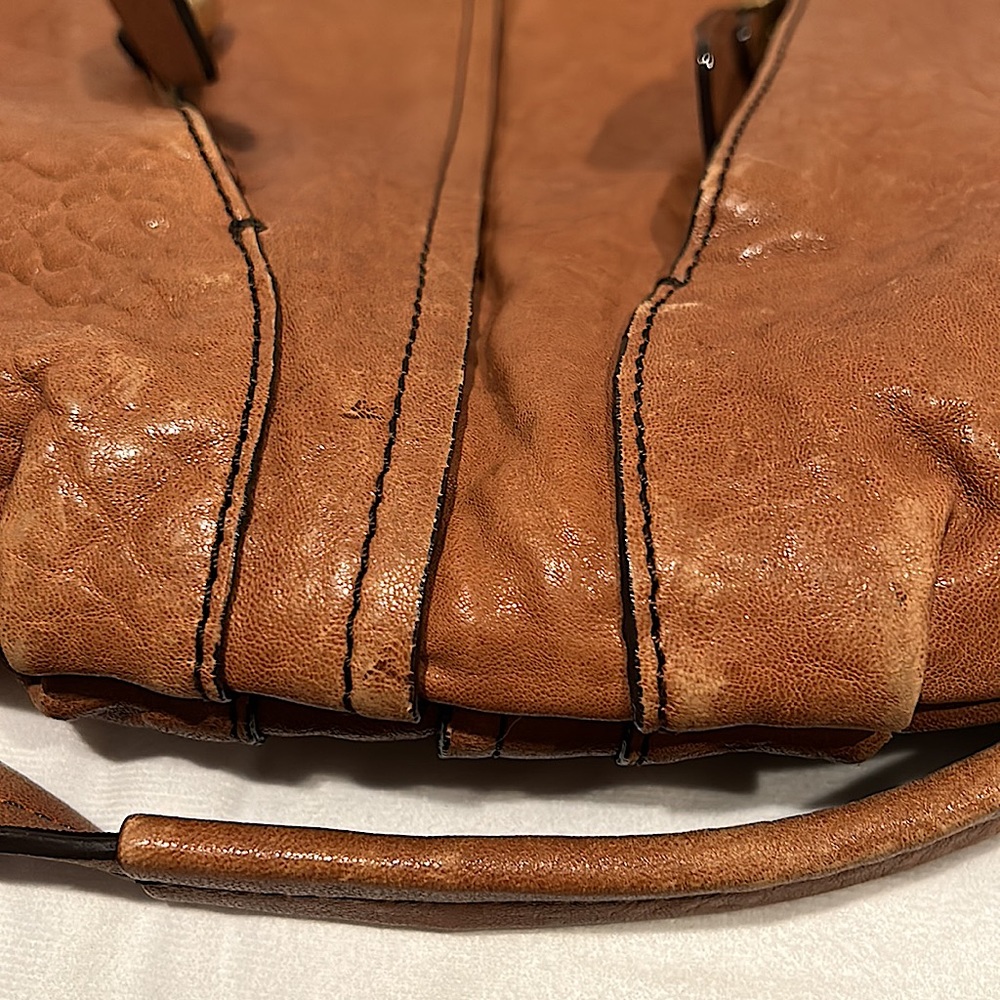 OrYANY Gorgeous Cognac Brown Leather Gwen Hobo Bag Purse 🌸🌸 - Picture 8 of 11